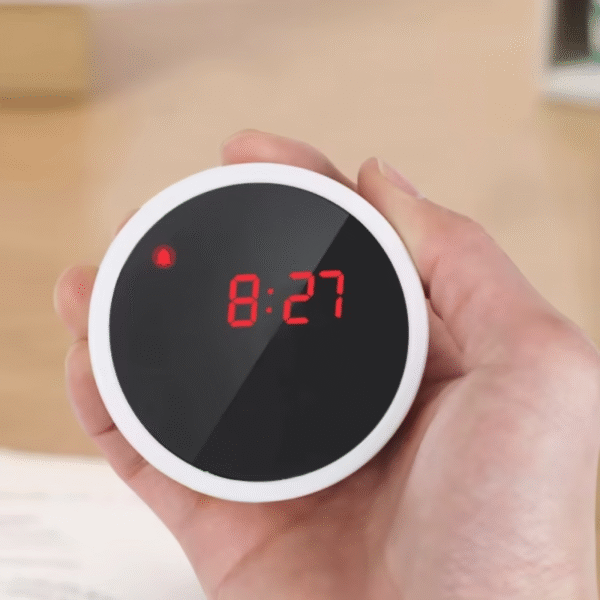 Horloge miroir LED avec alarme et calendrier